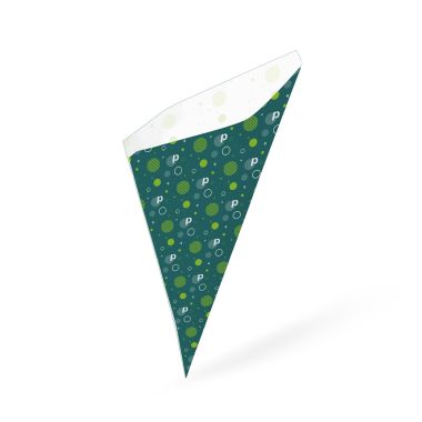 24 polka dot paper cones