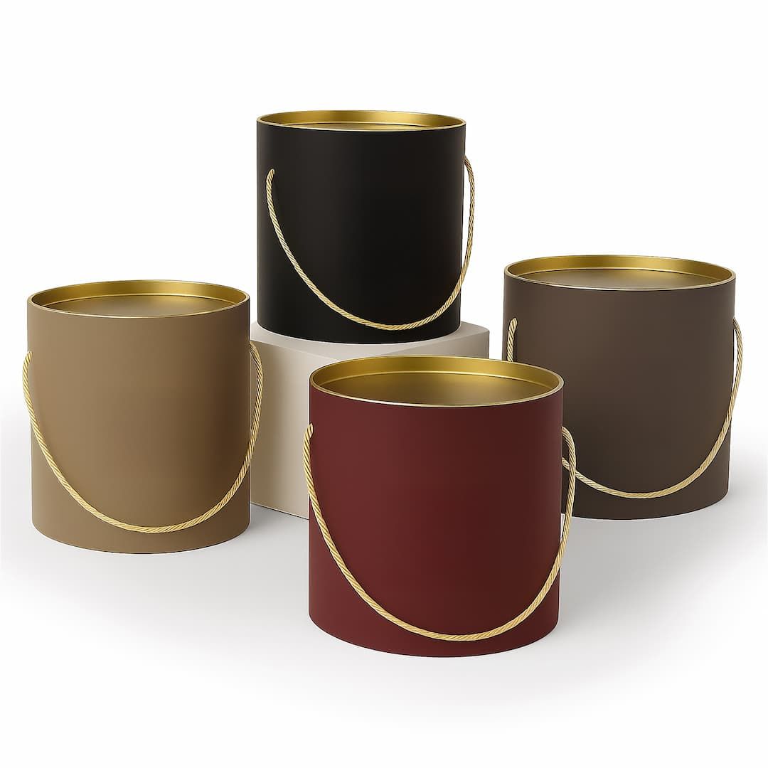 Scatole mod. CIRCLE per panettone ø25x23cm - Neutre