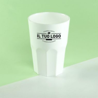 white hard plastic cups