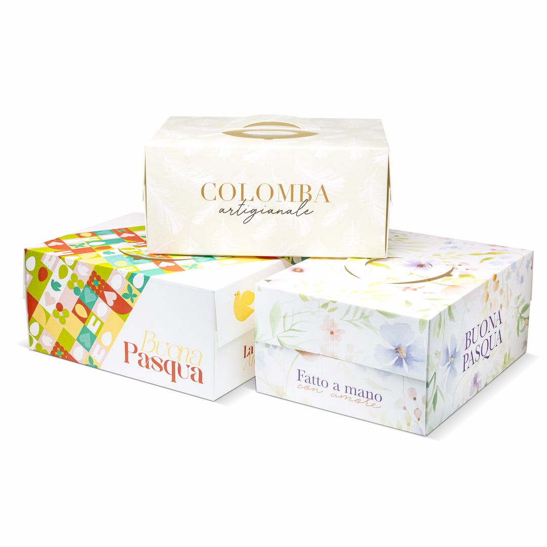 Scatola mod, CHIC per colomba 32,5x24,5x15 cm - stampa generica