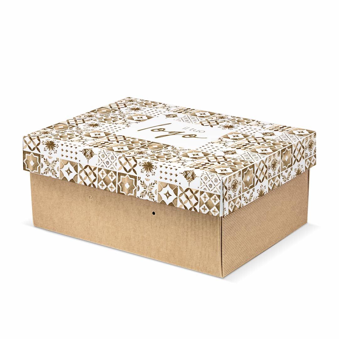 Scatola mod. ELEGANT per colomba 34,5x24,5x18 cm - Personalizzabile