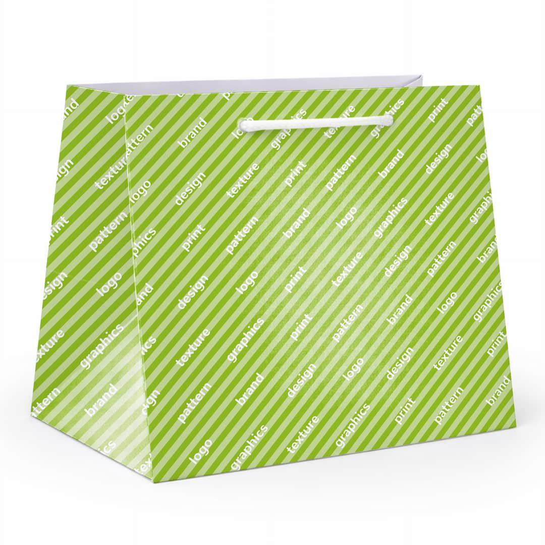 Shopper quadrata in carta pesante mod. STRONG 35x31x35 cm - Personalizzata 4 colori